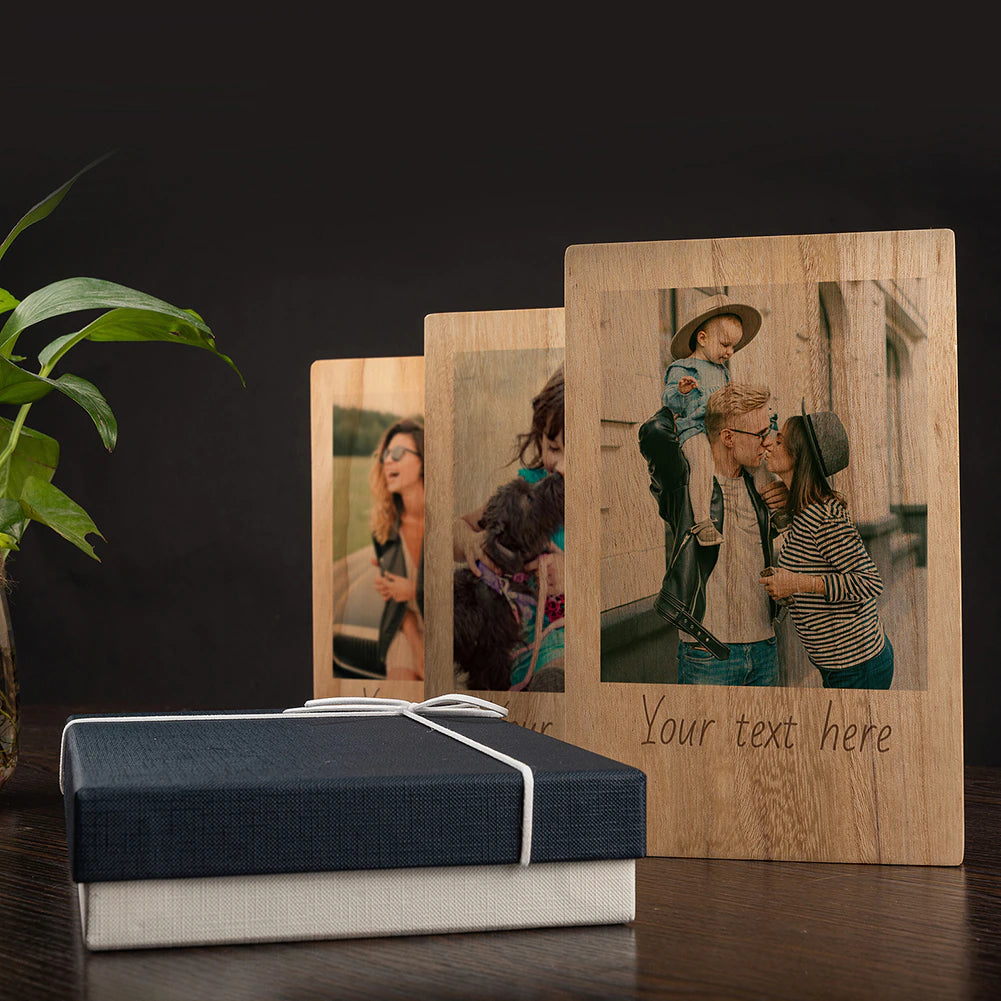 Display your cherished memories on a durable wood print.