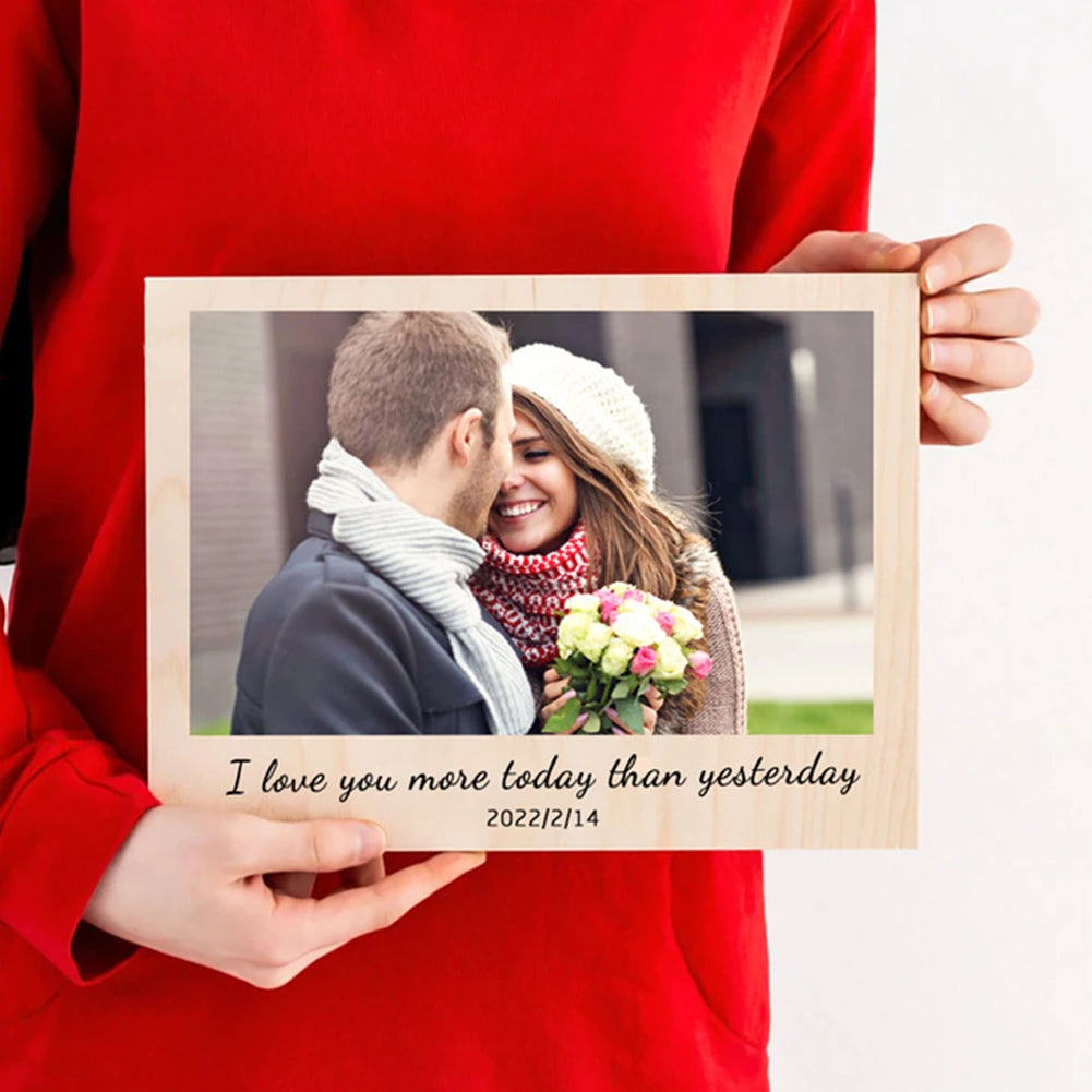 Add a unique touch to your home with a personalized photo print on quality wood.