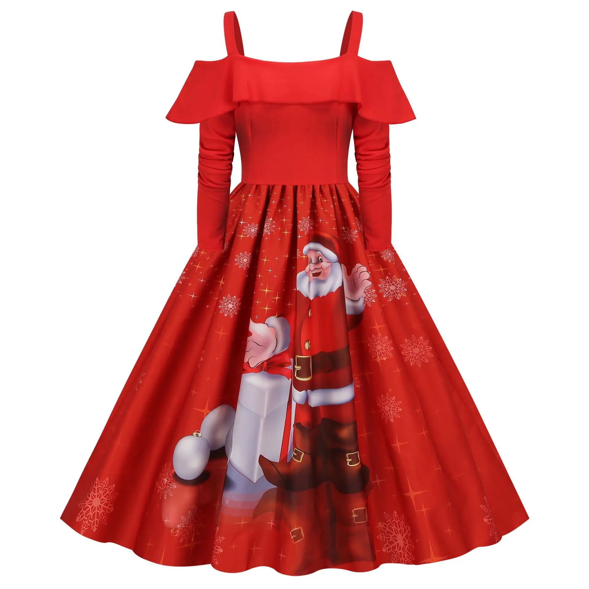 Enchanting Gothic Halloween & Christmas Party Dress - Image 12