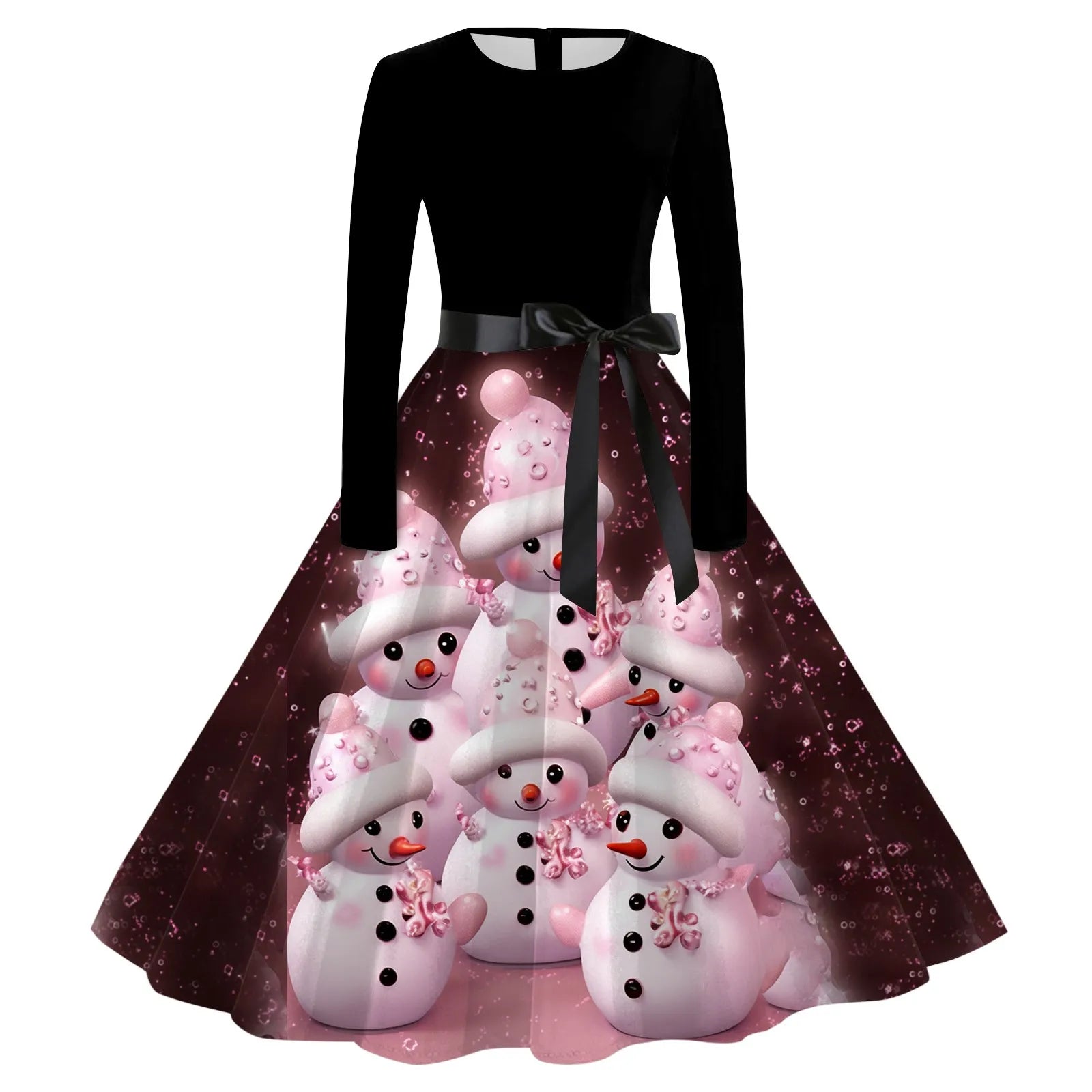 Vintage Christmas A-Line Dresses for Festive Moments - Image 8