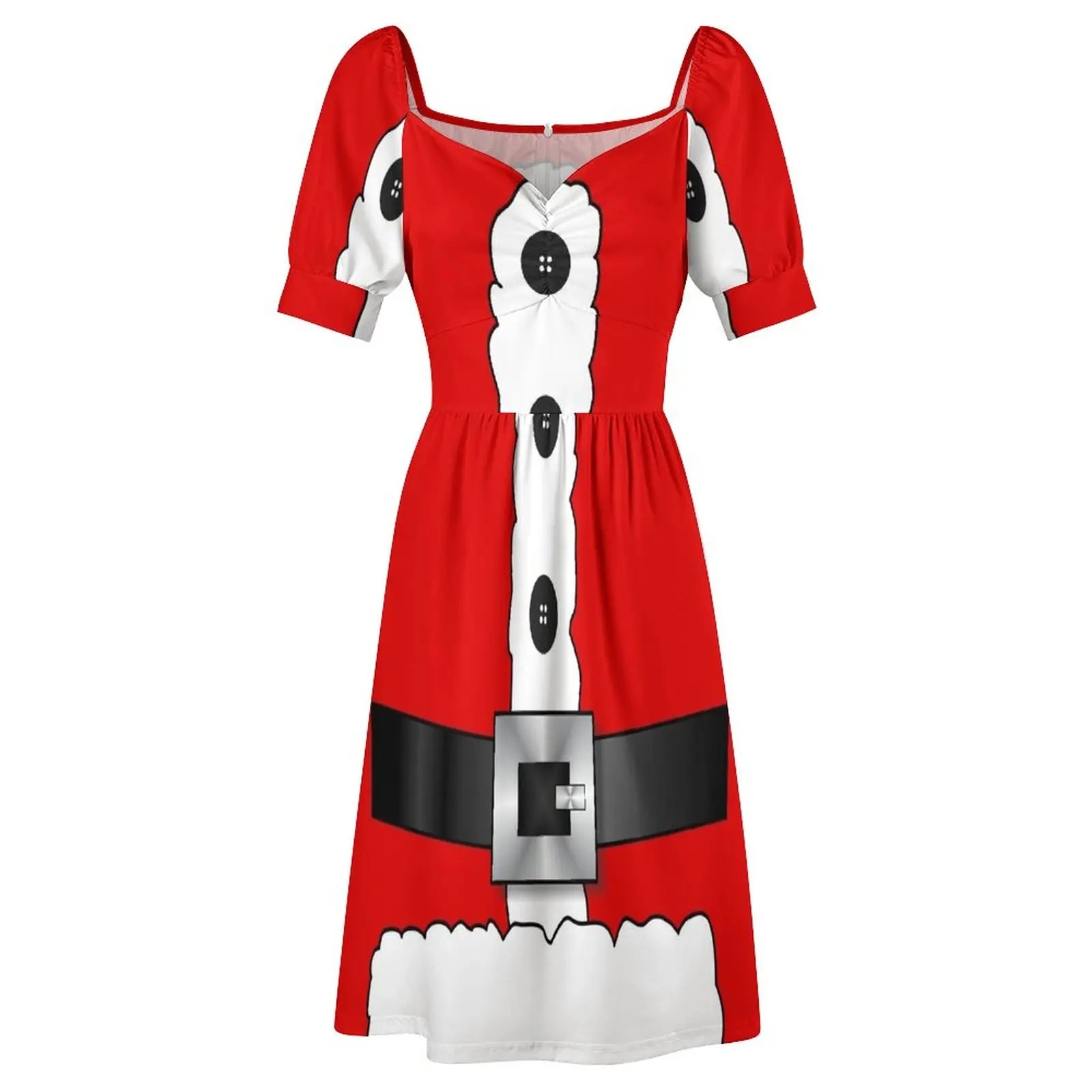 Festive Red Santa Claus Dress for Women - Image 4