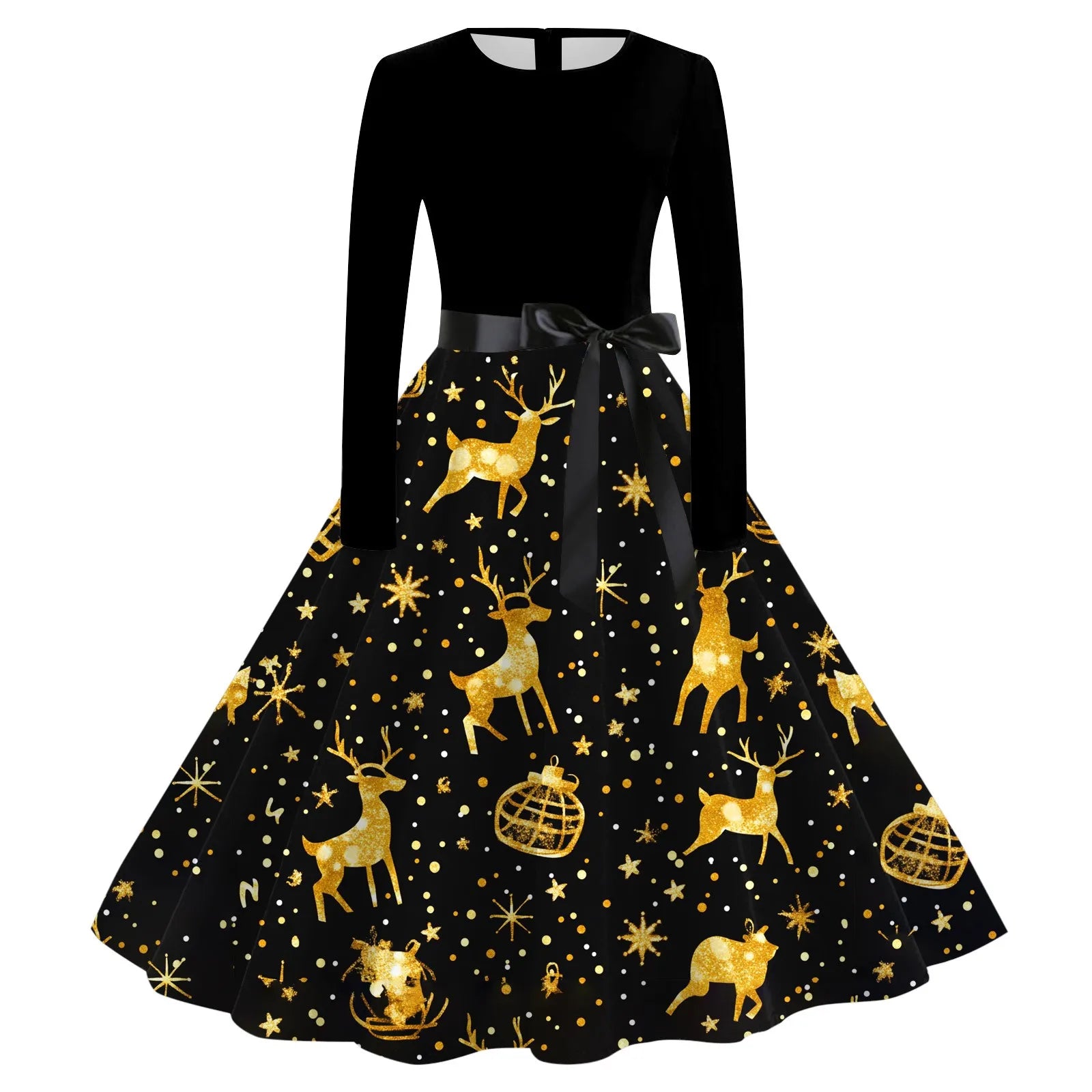 Vintage Christmas A-Line Dresses for Festive Moments - Image 11