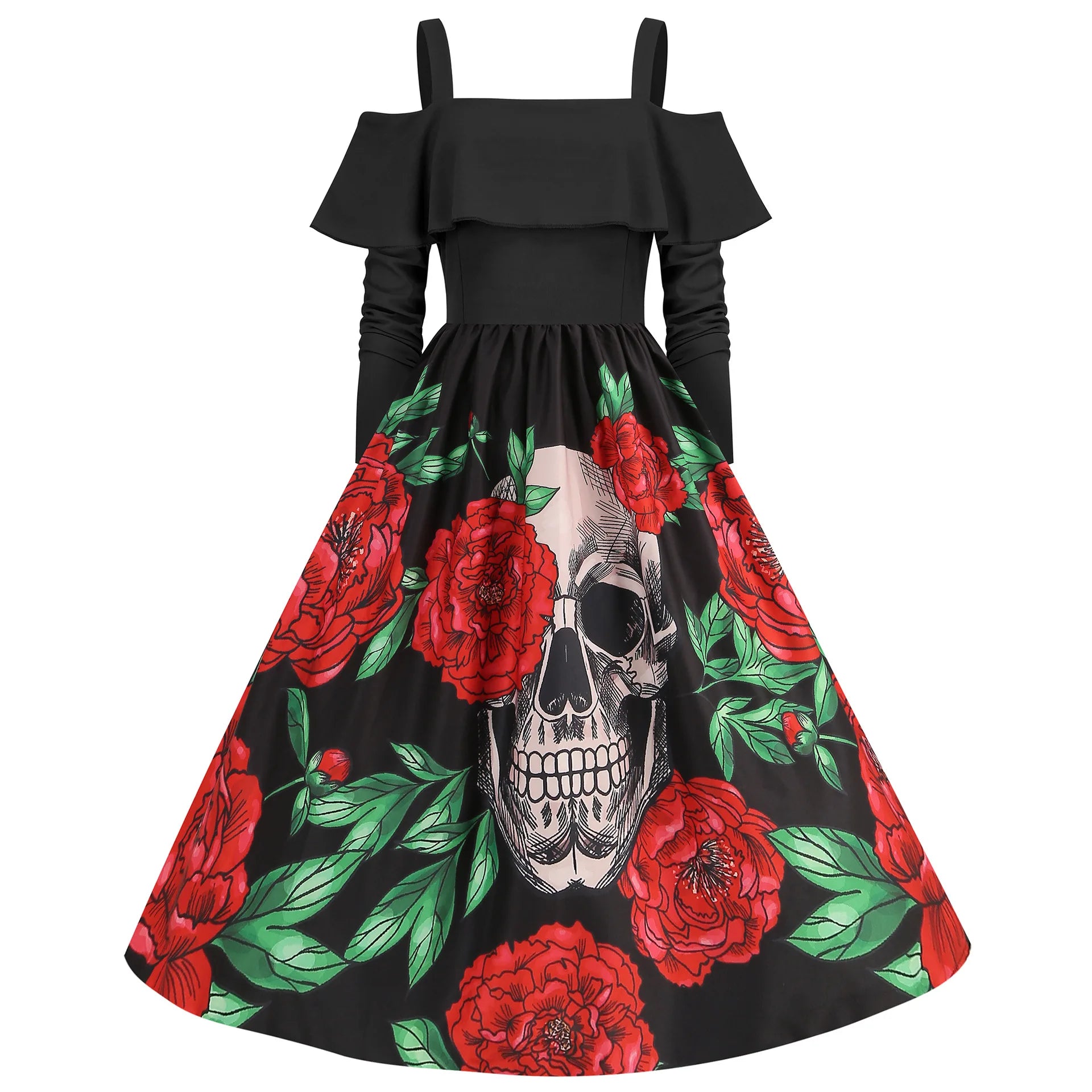 Enchanting Gothic Halloween & Christmas Party Dress - Image 44