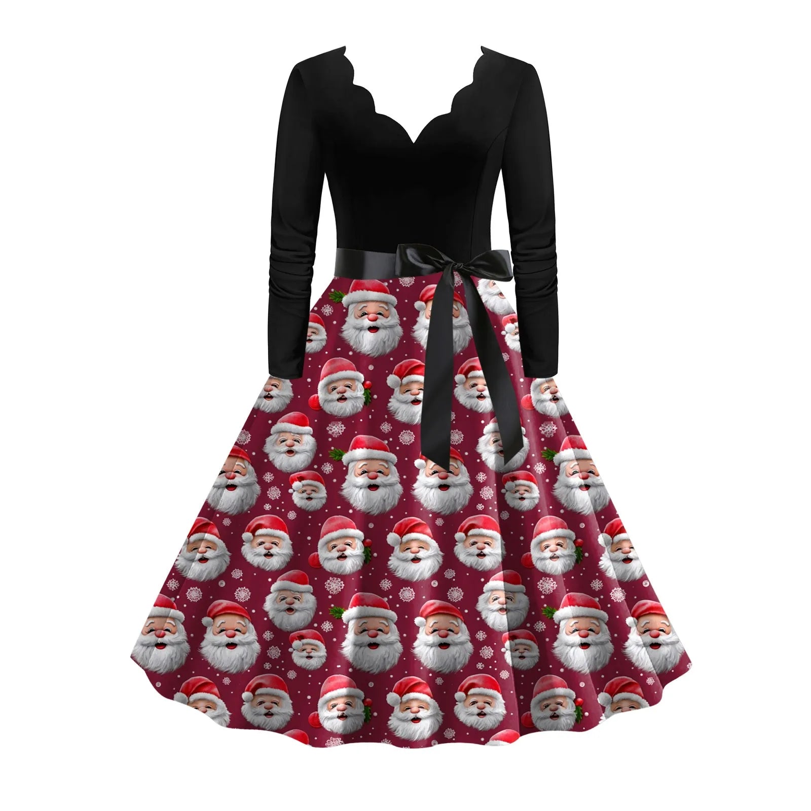 Charming Vintage Christmas A-Line Dresses for Women - Image 8