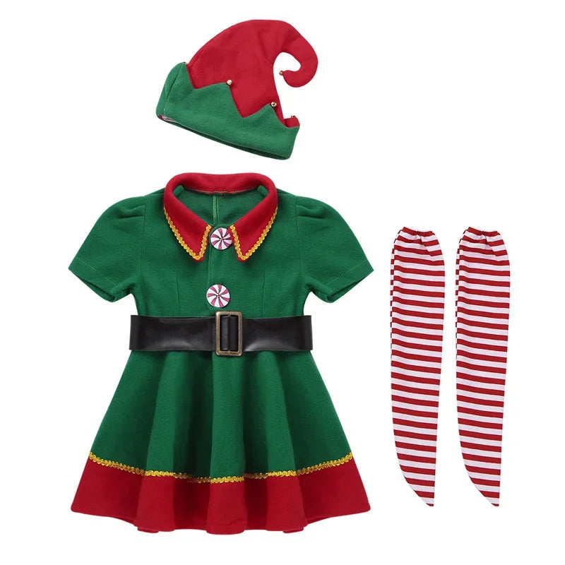 Festive Santa Cosplay Costume for Kids - Image 17