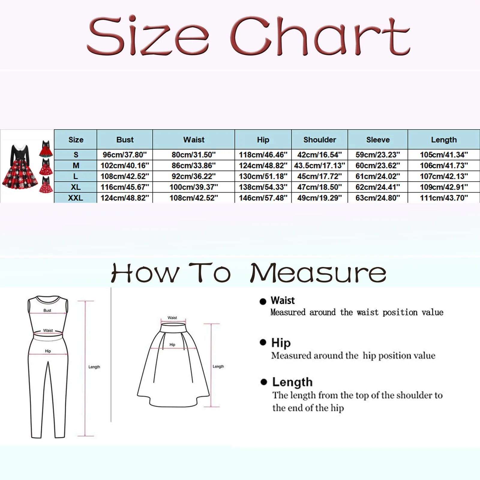 Elegant V-Neck Black Swing Christmas Dress - Image 6
