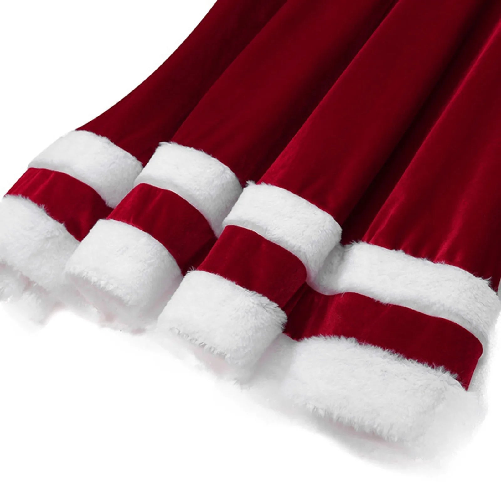 Festive Velvet Santa Dress for Holiday Parties - Image 5