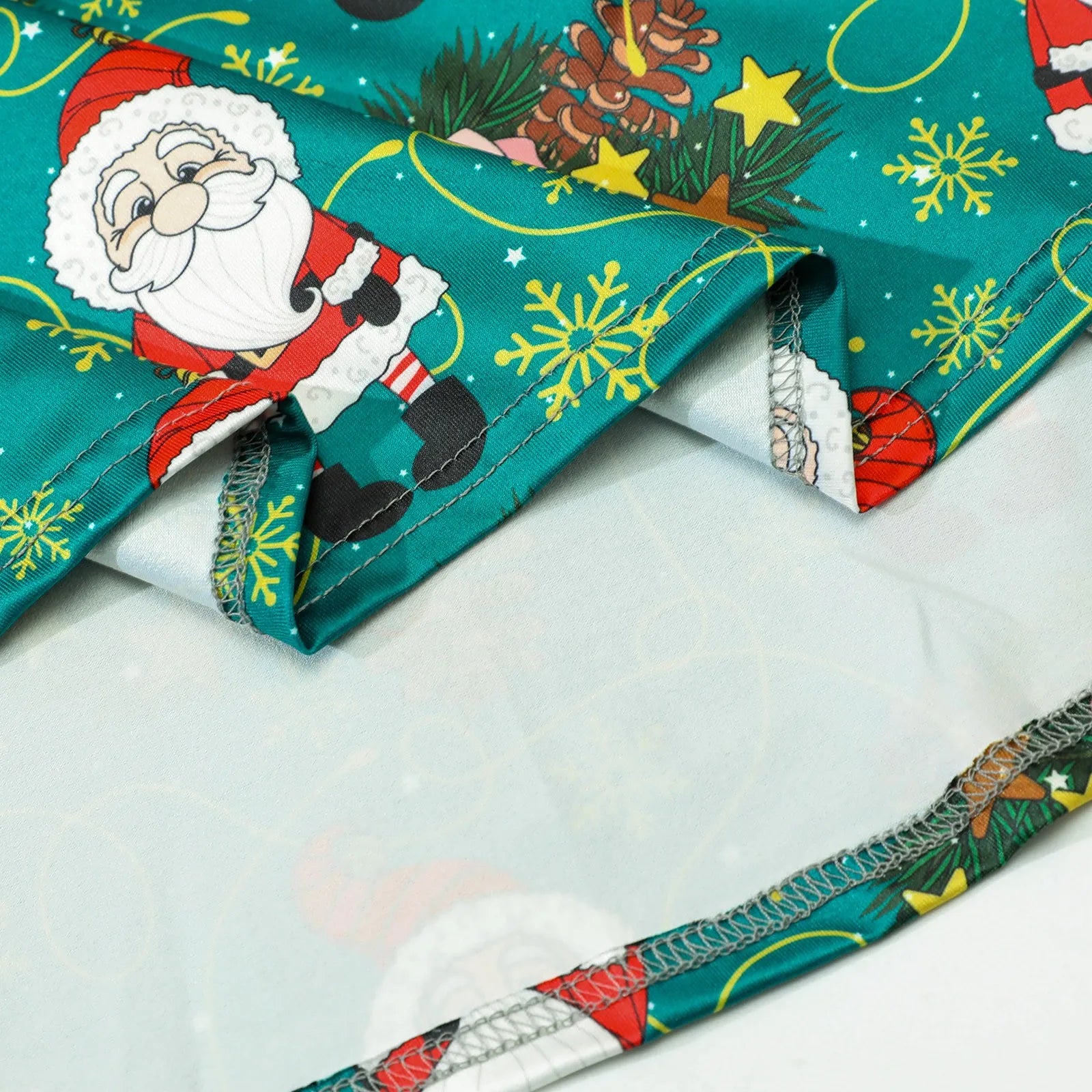 Festive Crutch Print Mini Dress for Women - Image 5