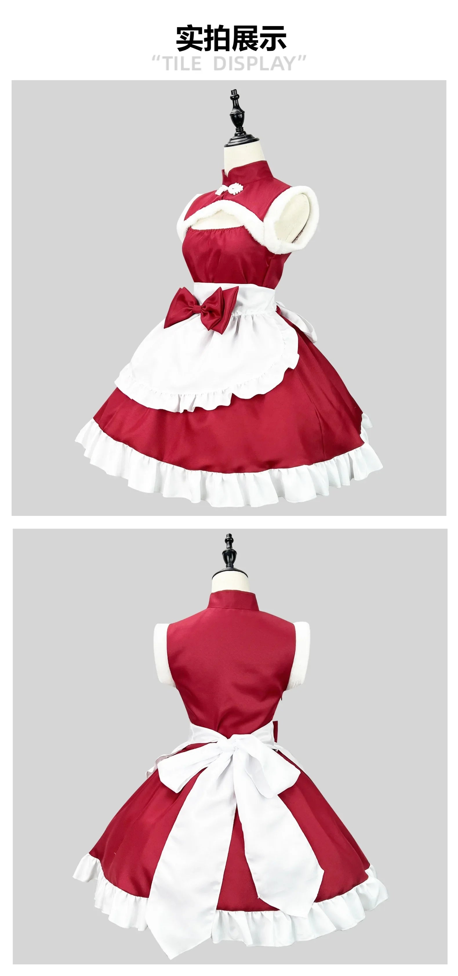 Charming Christmas Kawaii Lolita Maid Costume - Image 10