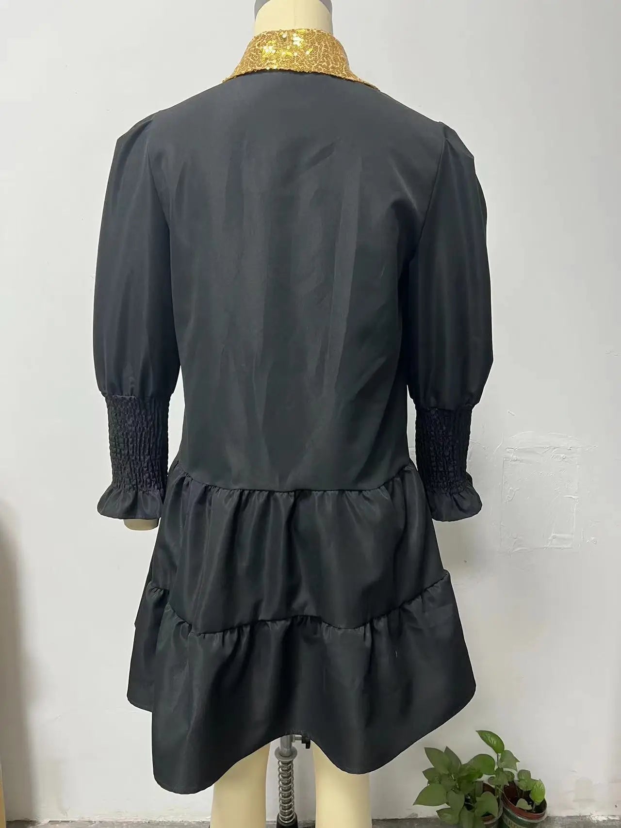 Festive Hooded Santa Dress with Belt & Skirt - Image 13
