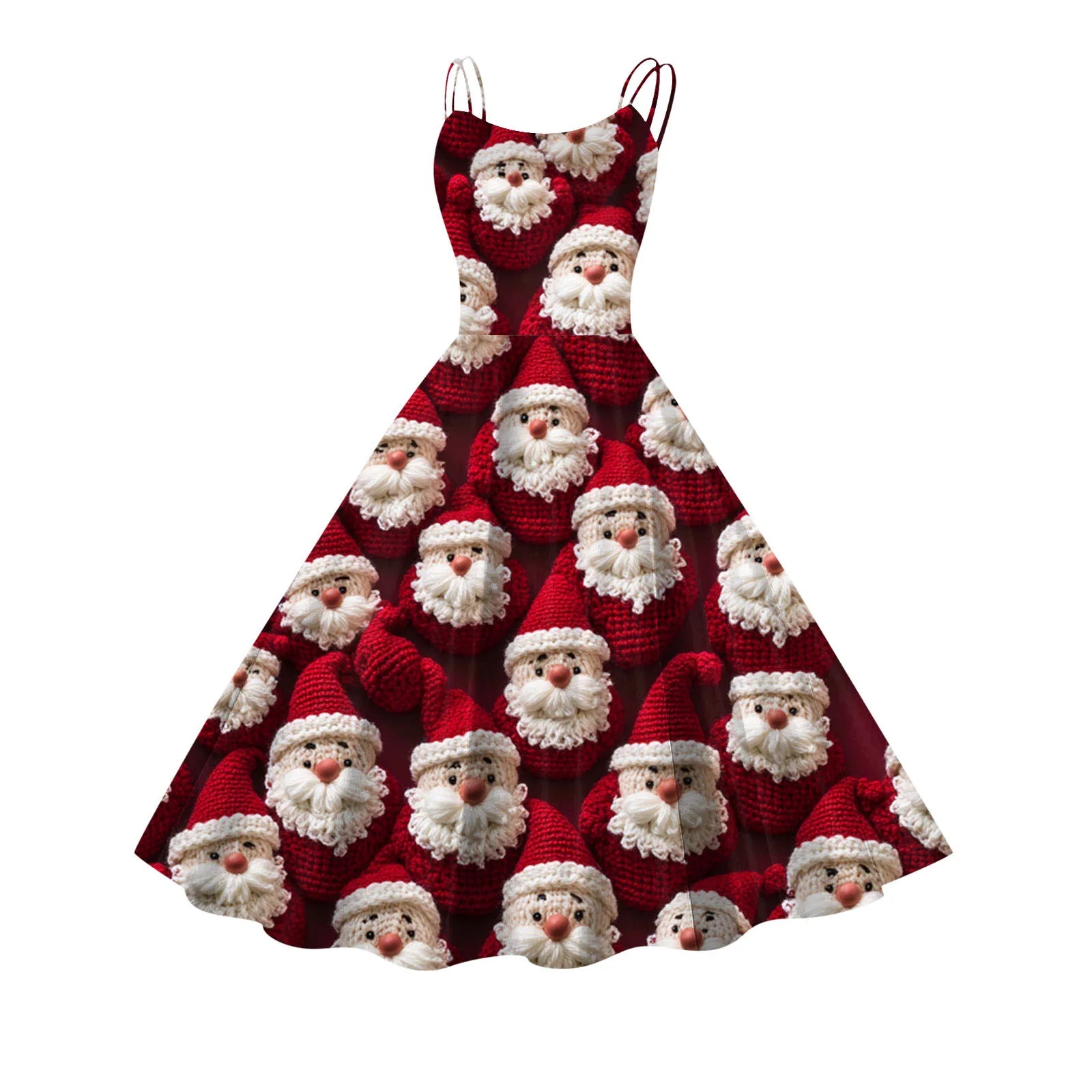 Vintage 1950s Christmas Sling Dress - Festive A-Line - Image 13