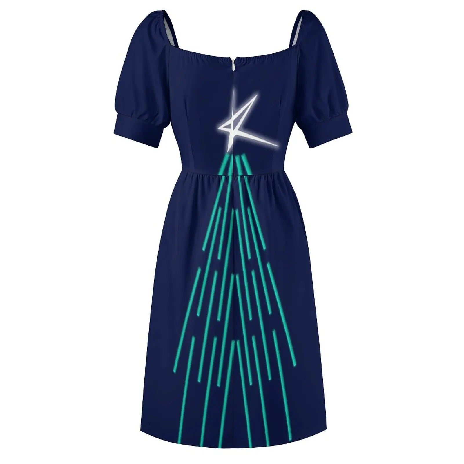 Elegant Evening Dress: A Festive Tree Delight - Image 5