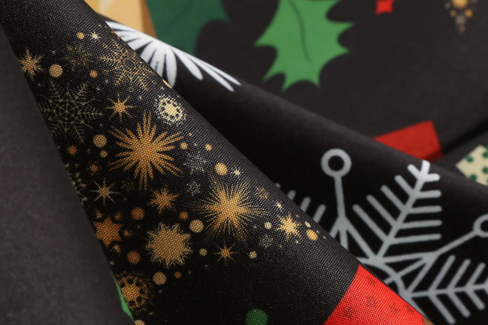 Festive Vintage A-Line Christmas Dress for Women - Image 3