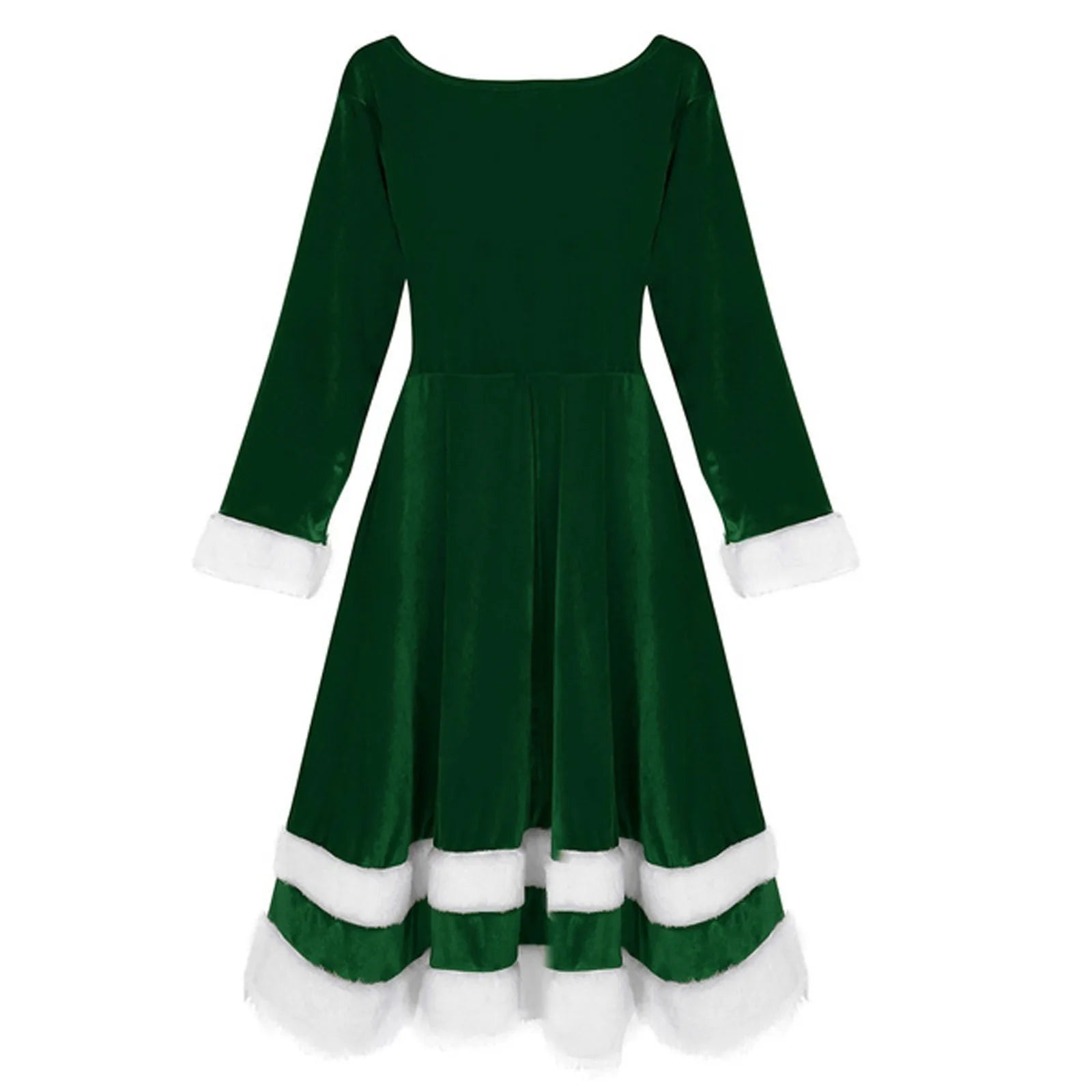 Festive Velvet Santa Dress for Holiday Parties - Image 4