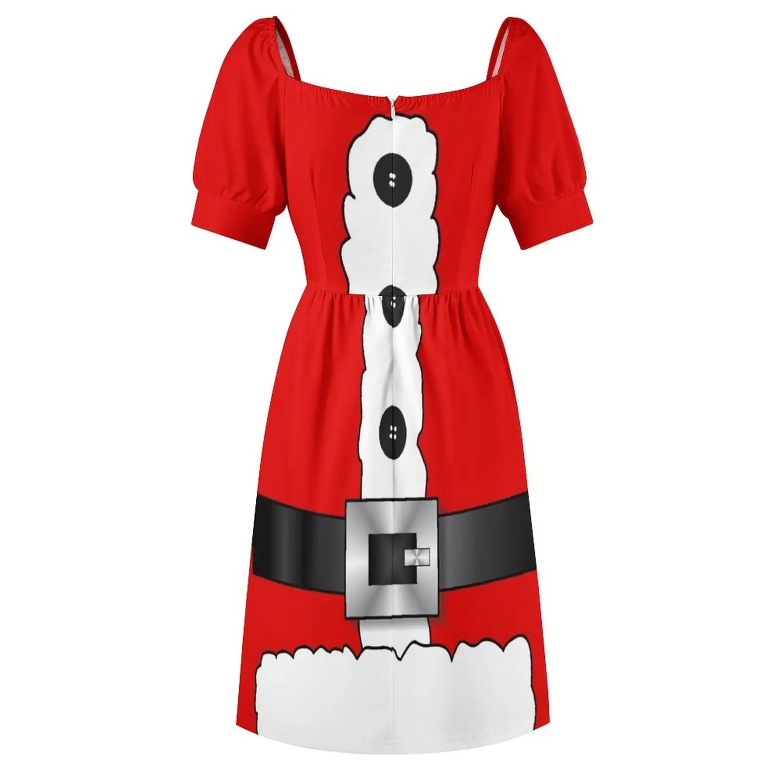 Festive Red Santa Claus Dress for Women - Image 5