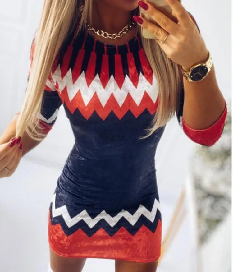 Chic Plaid Print Christmas Mini Dress - Image 13
