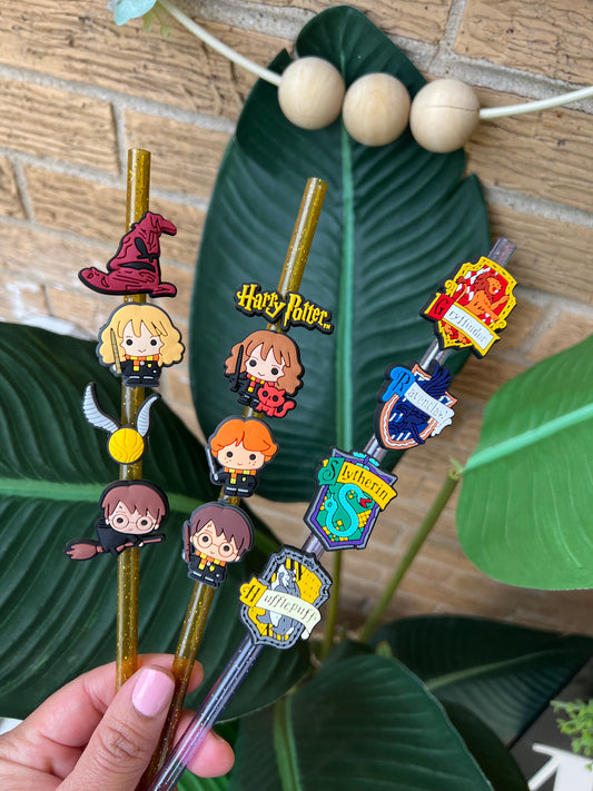 New Harry Potter straw charms available! #harrypotter #strawcharms