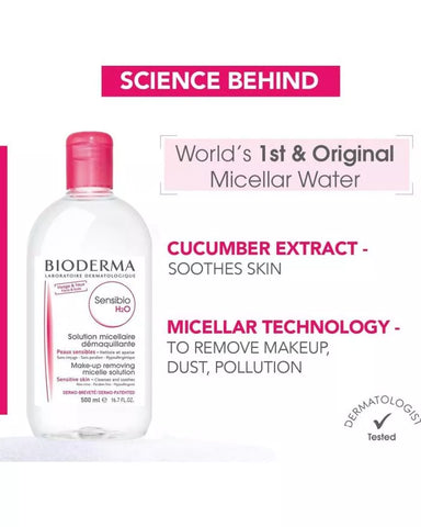 Bioderma Sensibio H2o Mu Removing Micelle Sol 500ml