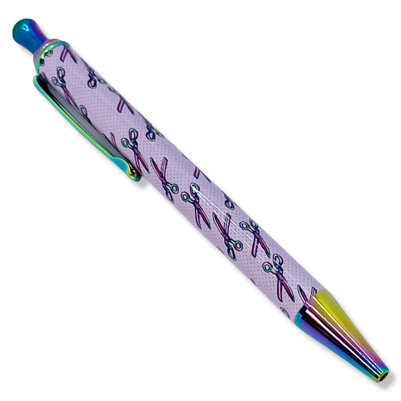 Rainbow Scissors Clicky Pen | Single