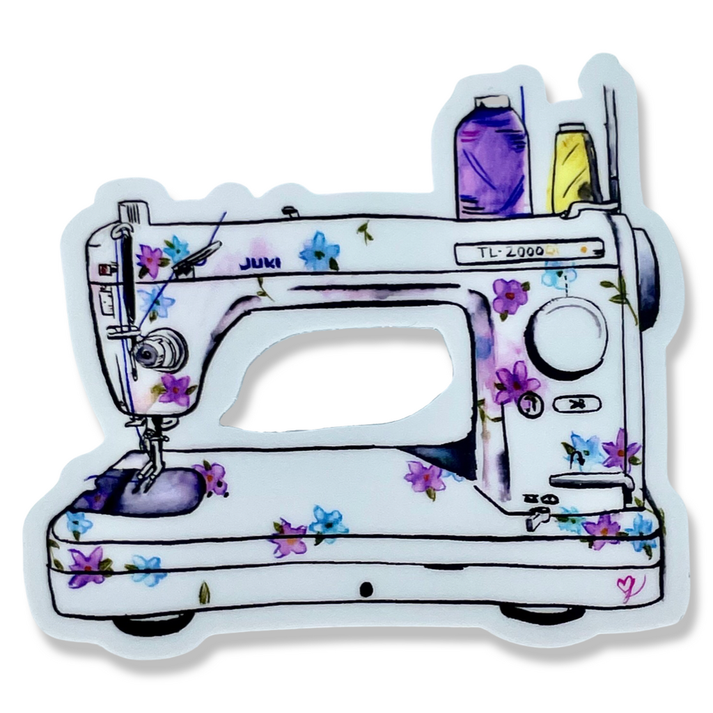 Sewing Machine Sticker/Decal: Set of 2