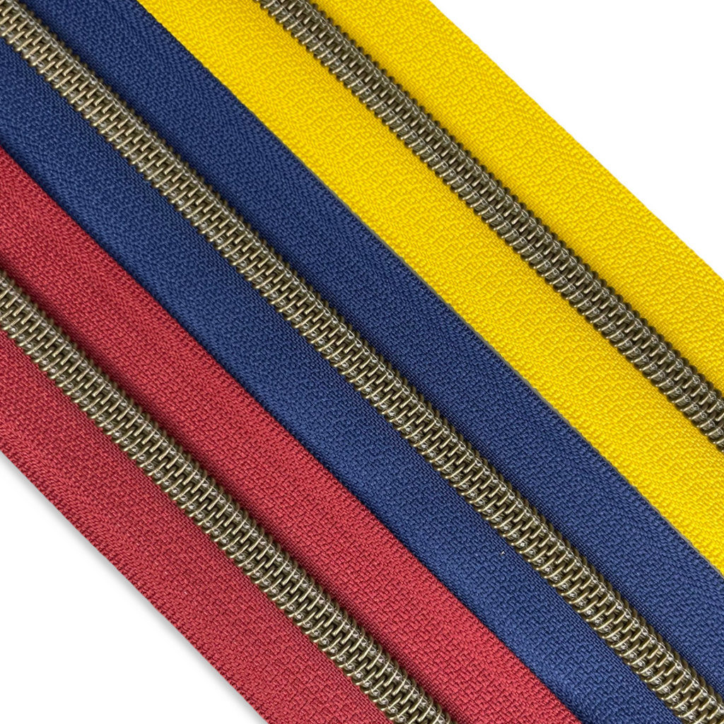 Pixie Packs 5 Separating Zippers - Golden Neutrals
