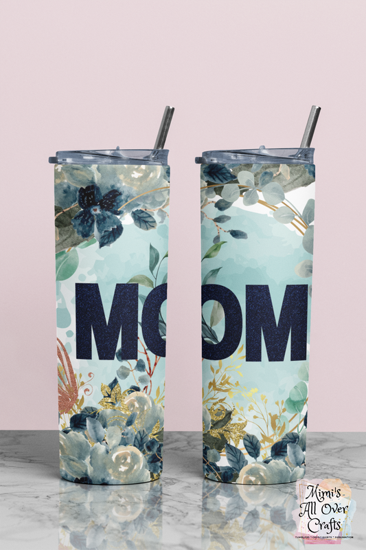 Giftcraft - Double Walled Hot/Cold Tumbler Best Mom Ever - Green Floral