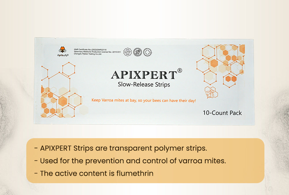 APIXPERT Flumethrine Varroa strips met langzame afgifte voor bijen