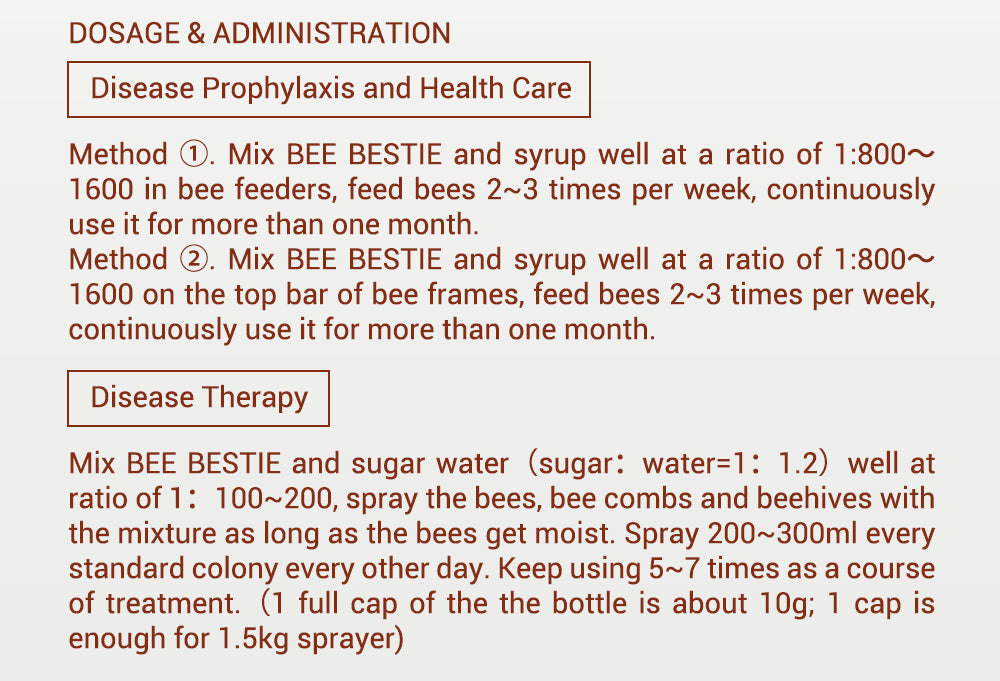 BEE-BESTIE - Microbiële voedingssupplementen voor honingbijen