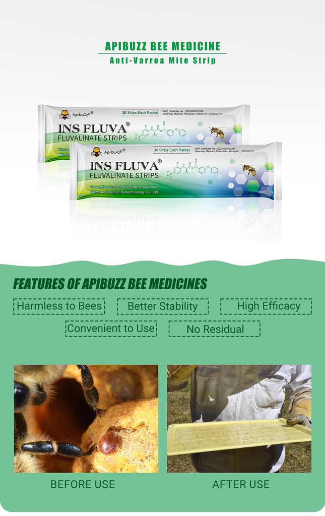 INS FLUVA Mite Strips for Bee Hive