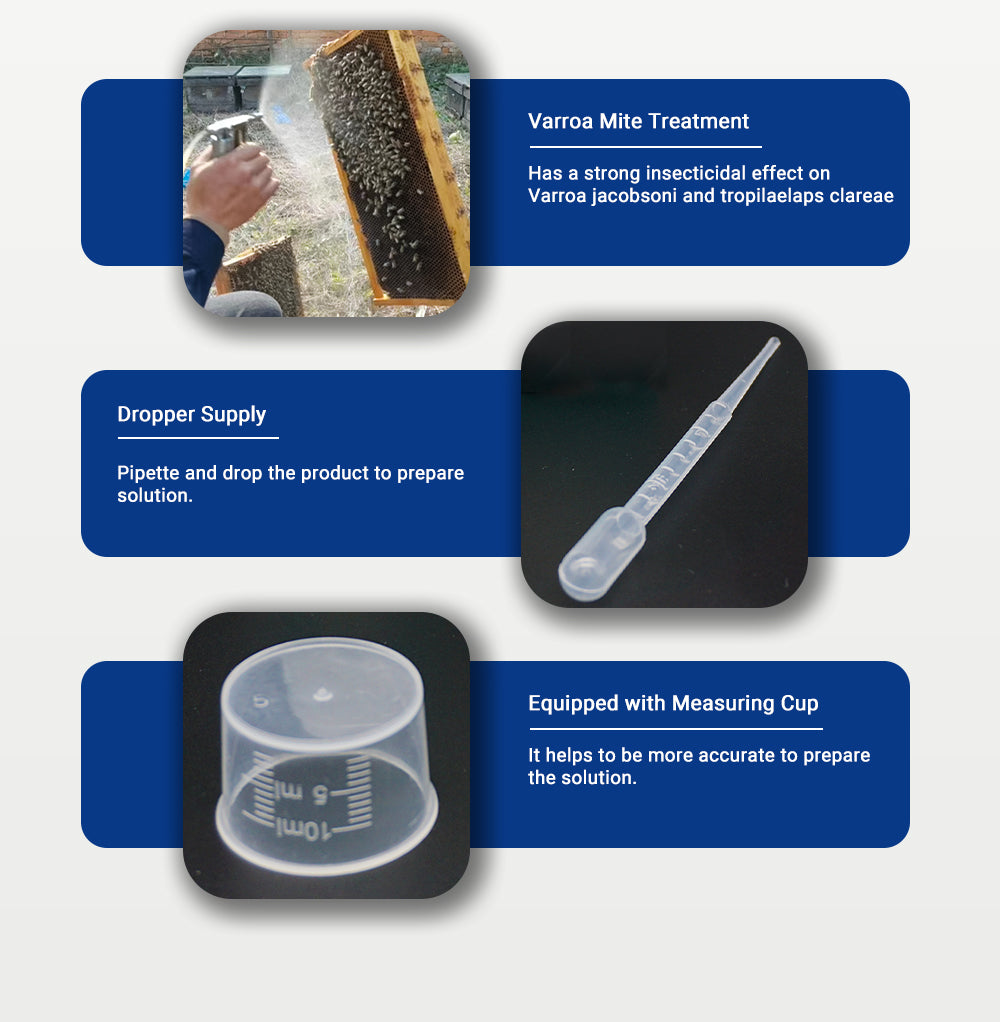 SALUD-BEE 20% EW Tau-fluvalinate Solution - mavrik tau fluvalinate - beekeeping mite treatment