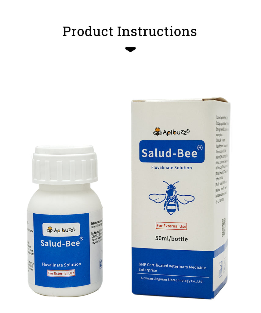 SALUD-BEE 20% EW Tau-fluvalinate Solution - mavrik tau fluvalinate - beekeeping tools - varroa treatment