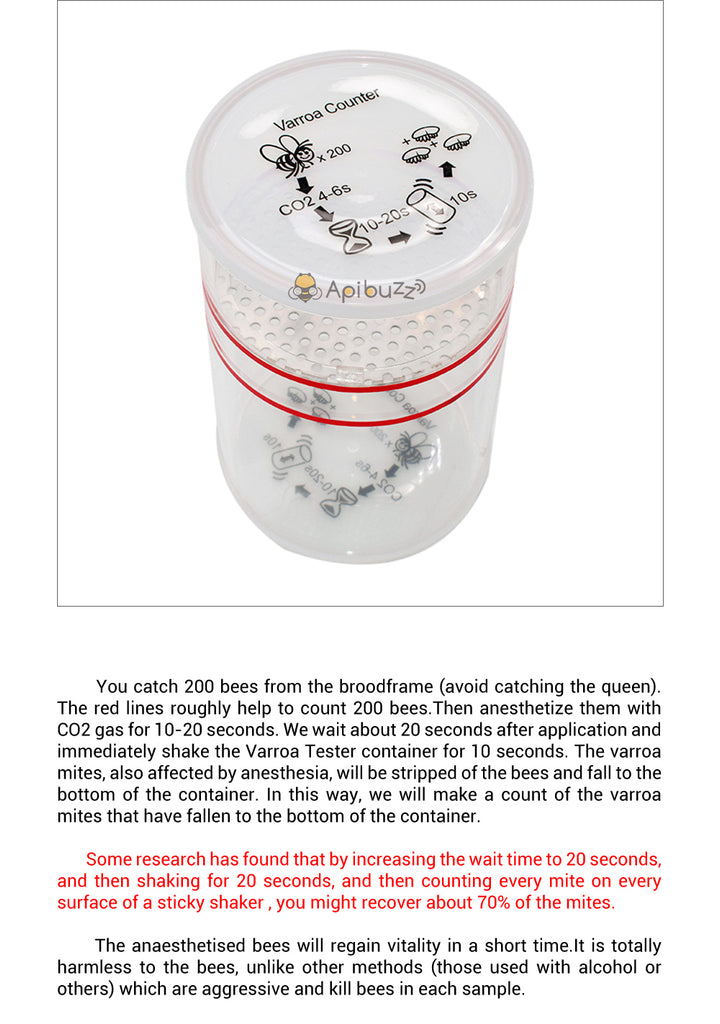 bee hive mite treatment - anti varroa - beekeeping material