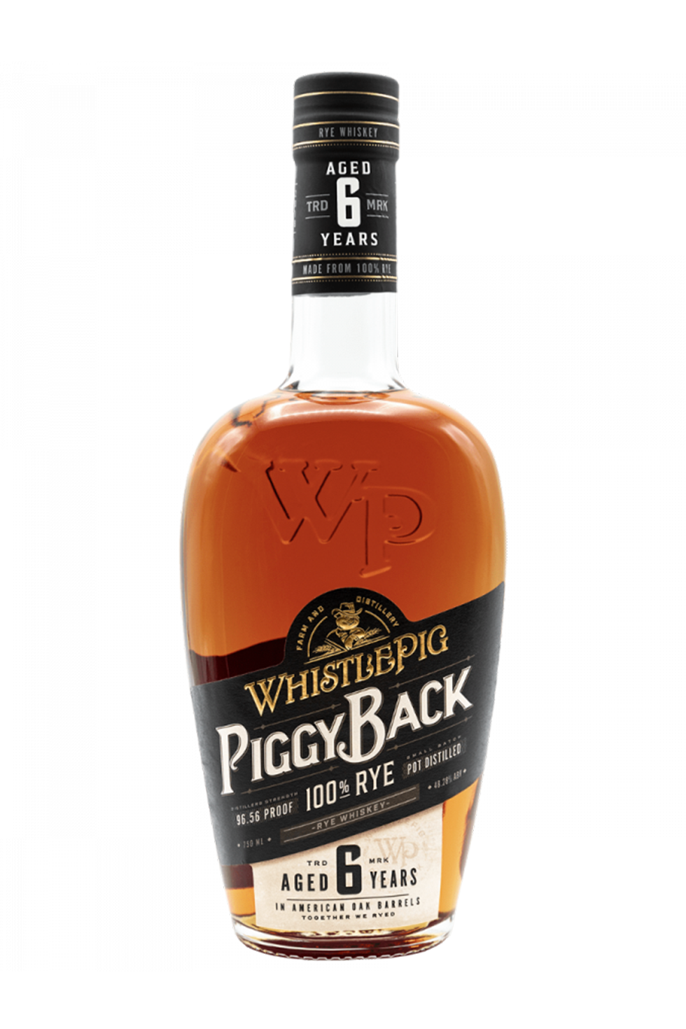 PiggyBack 100% Rye (750ml) - WhistlePig Tasting Room product image