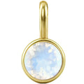 Soft cream moonstone necklace