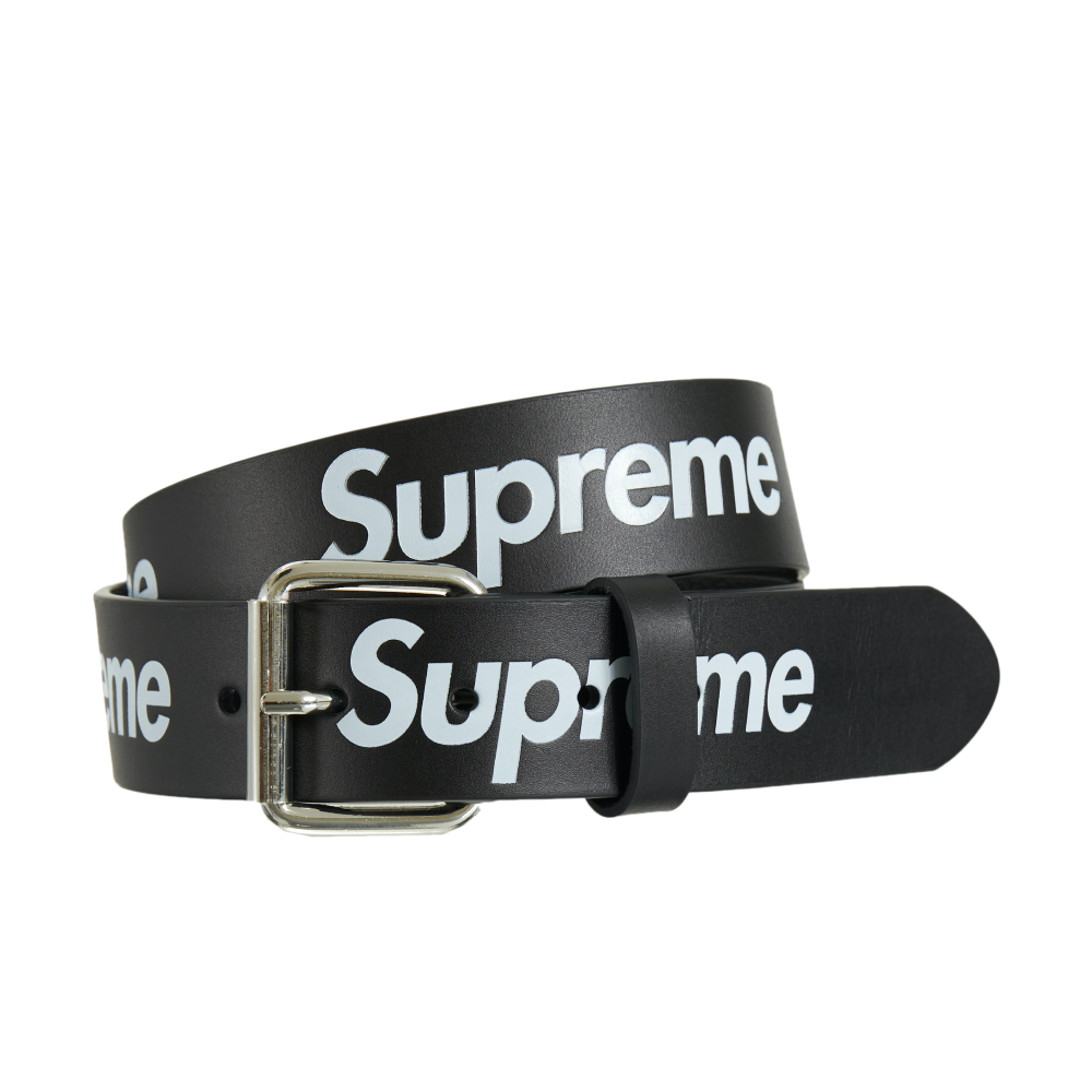 スノーブルー Supreme Repeat Leather Belt \