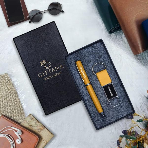 Elegant Personalized Gifts : Pen & Keychain Gift Set