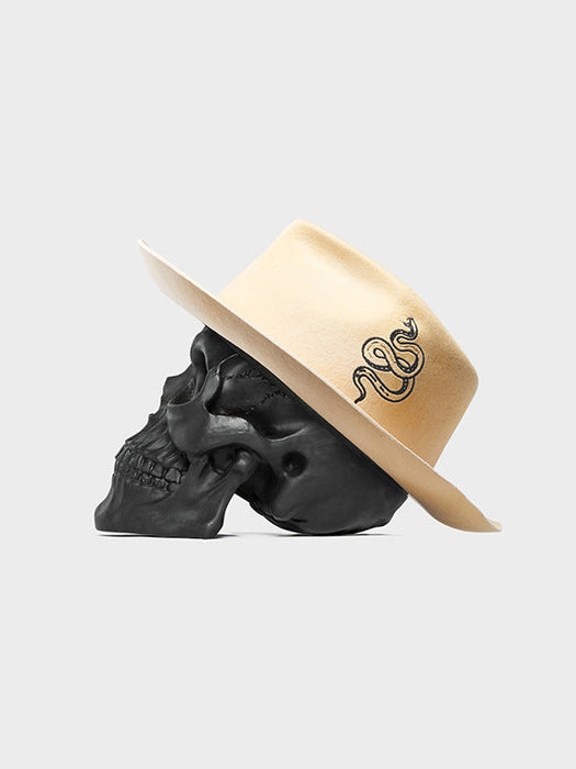 Serpent Cowboy Hat - Off White – Billy Bones Club