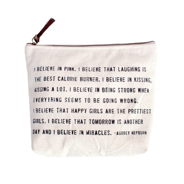 Canvas Zipper Pouches — give with joy