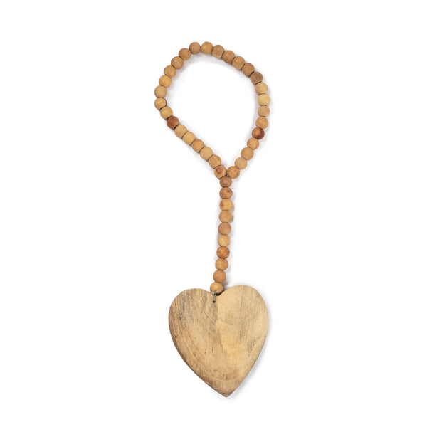 Wooden Beaded Peace Sign with Suede Hanger – Sugarboo & Co