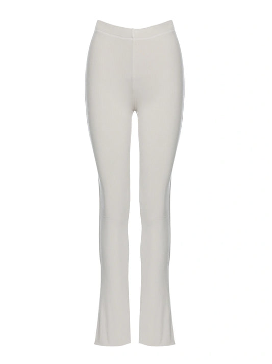 Wardrobe Essential - Beige Ribbed Sculpting Leggings – DLSB