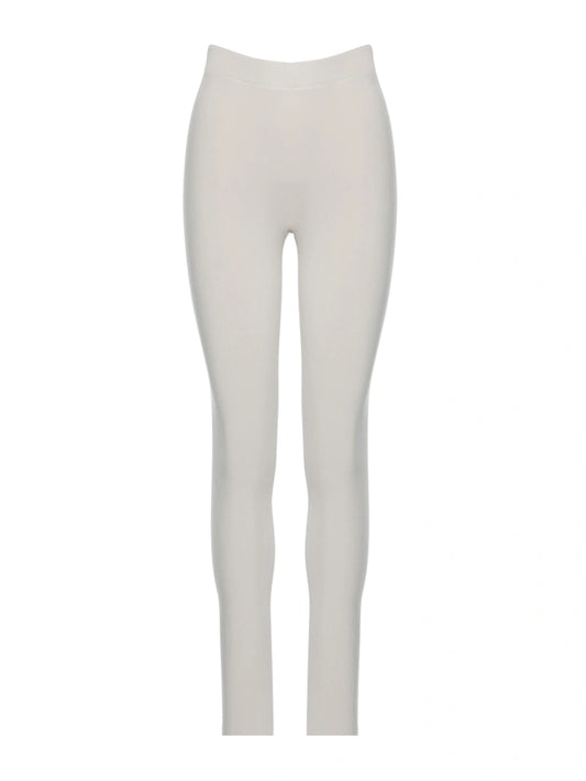 Effortless Ribbed Leggings - Cream