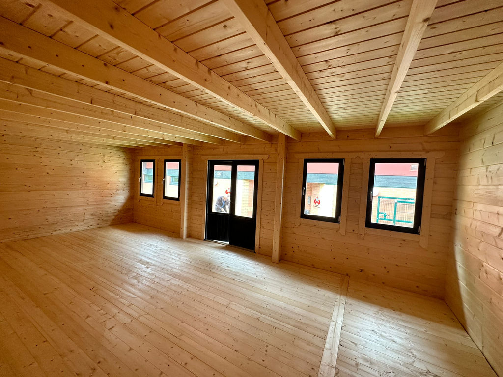 log cabin classroom