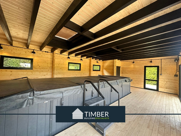 Timber Building Specialist Log Cabin For Swimspa 