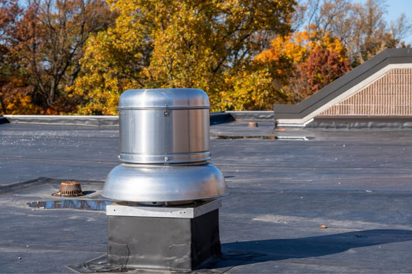 rubber roofing EPDM on building