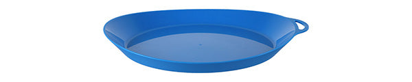 Blue Ellipse plastic camping plate