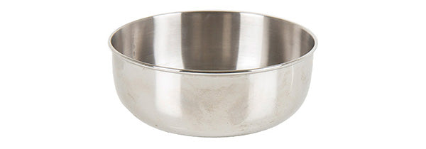 Stainless steel camping bowl