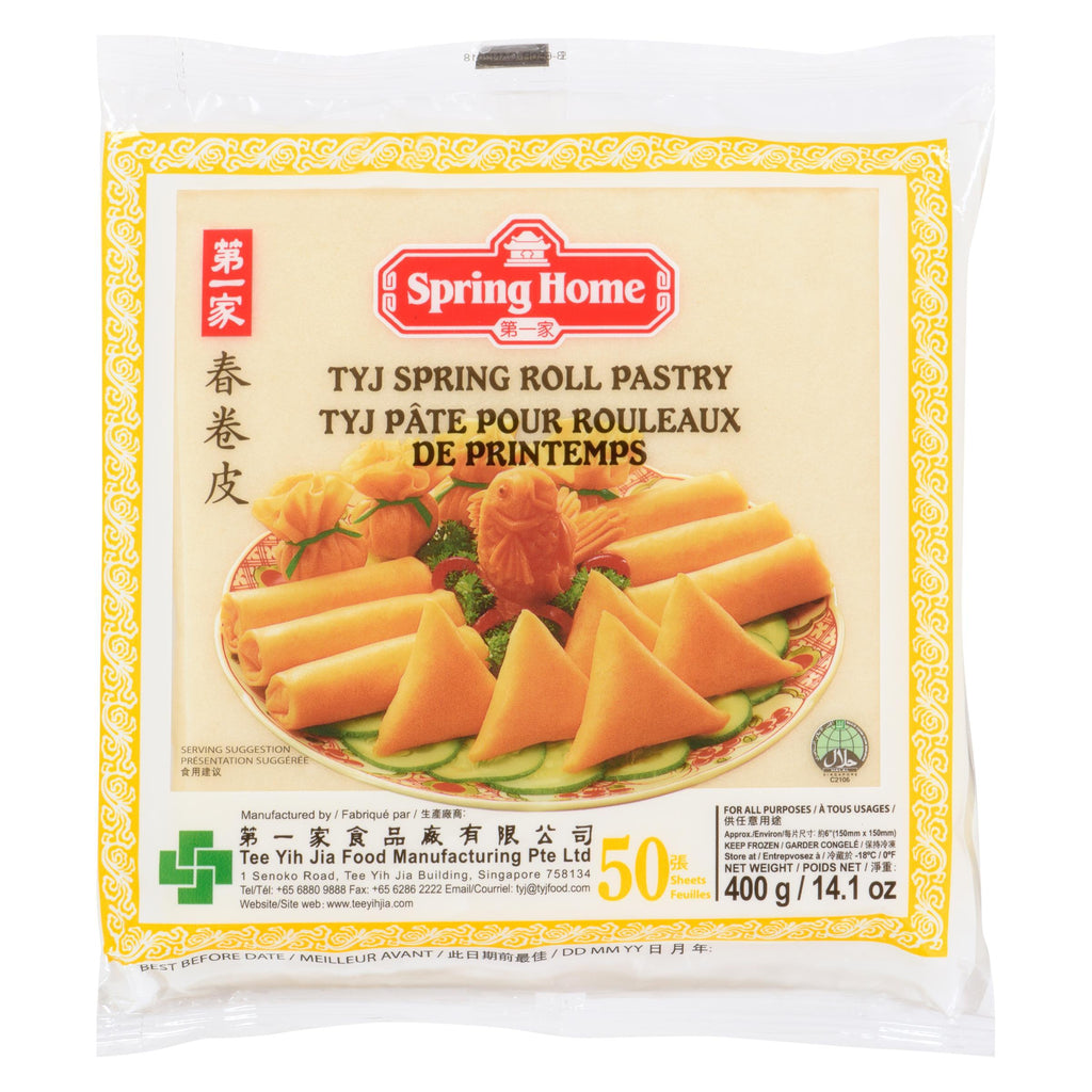 TYJ Spring Roll Pastry 550gr-190x190mm - 50 sheets - A Chau Market