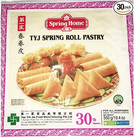 Aroy-D Frozen Spring Roll Pastry — HONG THAI FOODS CORP.