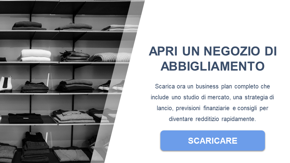 negozio di abbigliamento  business plan gratuit ppt pdf word