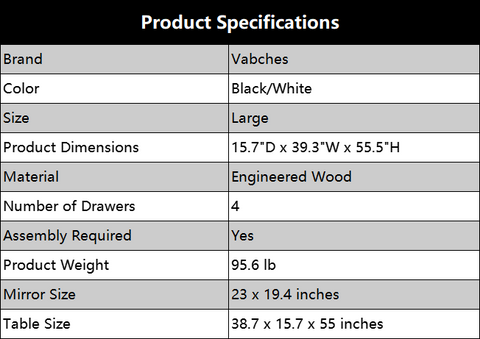 Especificaciones del producto